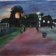 A_walk_at_dawn_card