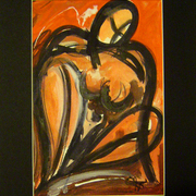 Seated_nude_with_red_card