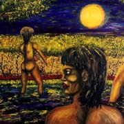 Bathing_under_a_yellow_moon_card