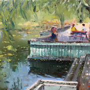 At_the_park_by_the_water_card