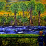 Standing_near_a_river_card