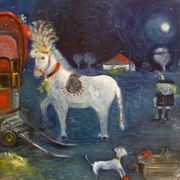 The_circus-horse_card