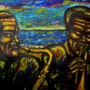 Trumpet_and_sax_players_card