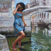 Viola_in_venice_card