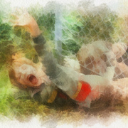Playing_under_the_fence_card