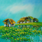 90_water_lily_pond_card