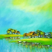 Calm_fishing_village_card
