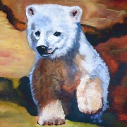 _261_polar_bear_cub_acrylic_on_canvas__11x14__card