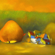 70_yellow_village_card
