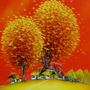 84_noon_in_my_village_card