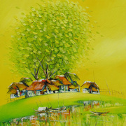 88_autumn_in_village_card