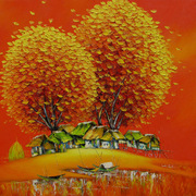 93_summer_in_village_card