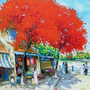 Noon_in_summer_card