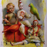 Peasants___love_and_heaven_birds_card