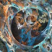 Fractal_art__labyrinth_of_golden_blue_card