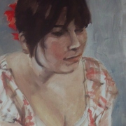 Pensive__12_x_15__oil_on_paper_card