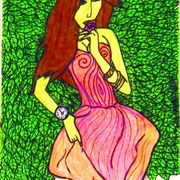 Girl_pink_card