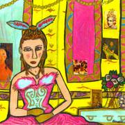 Sitting_lady_pink_feather_card
