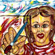 Happily_painting_card