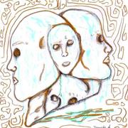 Faces_blue_gold_card