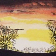 Sunrise_at_tean_xmas_eve_watercolour_cropped_35_card