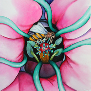 Flower_bee_card