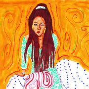 Braids_woman_sitting_card