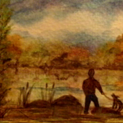 Friends_by_the_lake_card