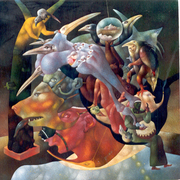 17_____knocking_____21x21oilwood____1997_card