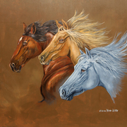 Three_horses_running_card
