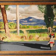 Monte_cavo_with_scooter_45x35cm_card