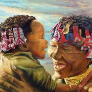 Khoisan_mother_and_child_card