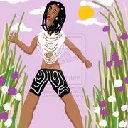 Girl_flowers_shorts_copyrite_card