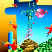 Growth__2007__40_x_30_inches__oil_on_canvas_card