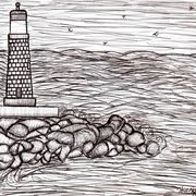 Lighthouse_in_black_and_white_card