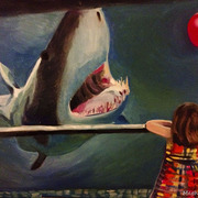 The_shark_painting_card