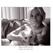 Figuremodelandcat_card