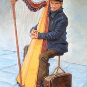 Paris_harp_player_card