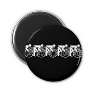 Peleton-2-black-reverse-fridge-magnet-zazzle_card
