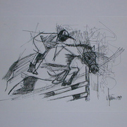 Reiterin_50x70cm_tusche_card