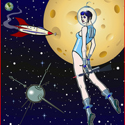 Spacewoman-and-satellite_card