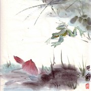 Ch-84-mini_frog_jump_over_the_lotus_pond_card