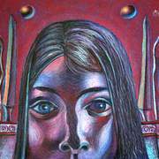 The_kingdom_of_beauty_50x32cm_oil__pastel_on_colour_cardboard_card