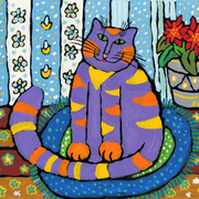 Smiling_purple_cat_card