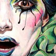 2007__clowns__oil_pastels___the_shock_of_colour___deta_card