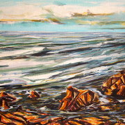 Una_tarde_frente_al_mar__óleo-lienzo_28x46cm_640pi_card