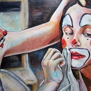2007__clowns__oil_pastels___the_unseen_beauty_