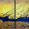 Earth_writing_gold_green_08_2__16x12x