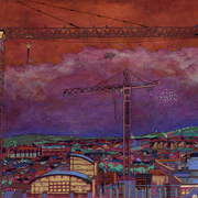 Belfast_skyline_night_card