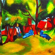 Mädchen_auf_der_wiese__nach_macke_card